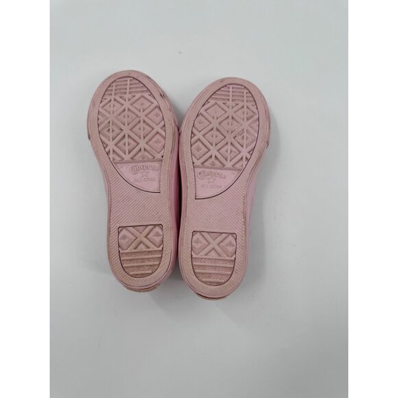Converse Youth Pink Leather Chuck Taylor Low-Top Sneakers US 3 / EU 35 Lace-Up R - Picture 6 of 12